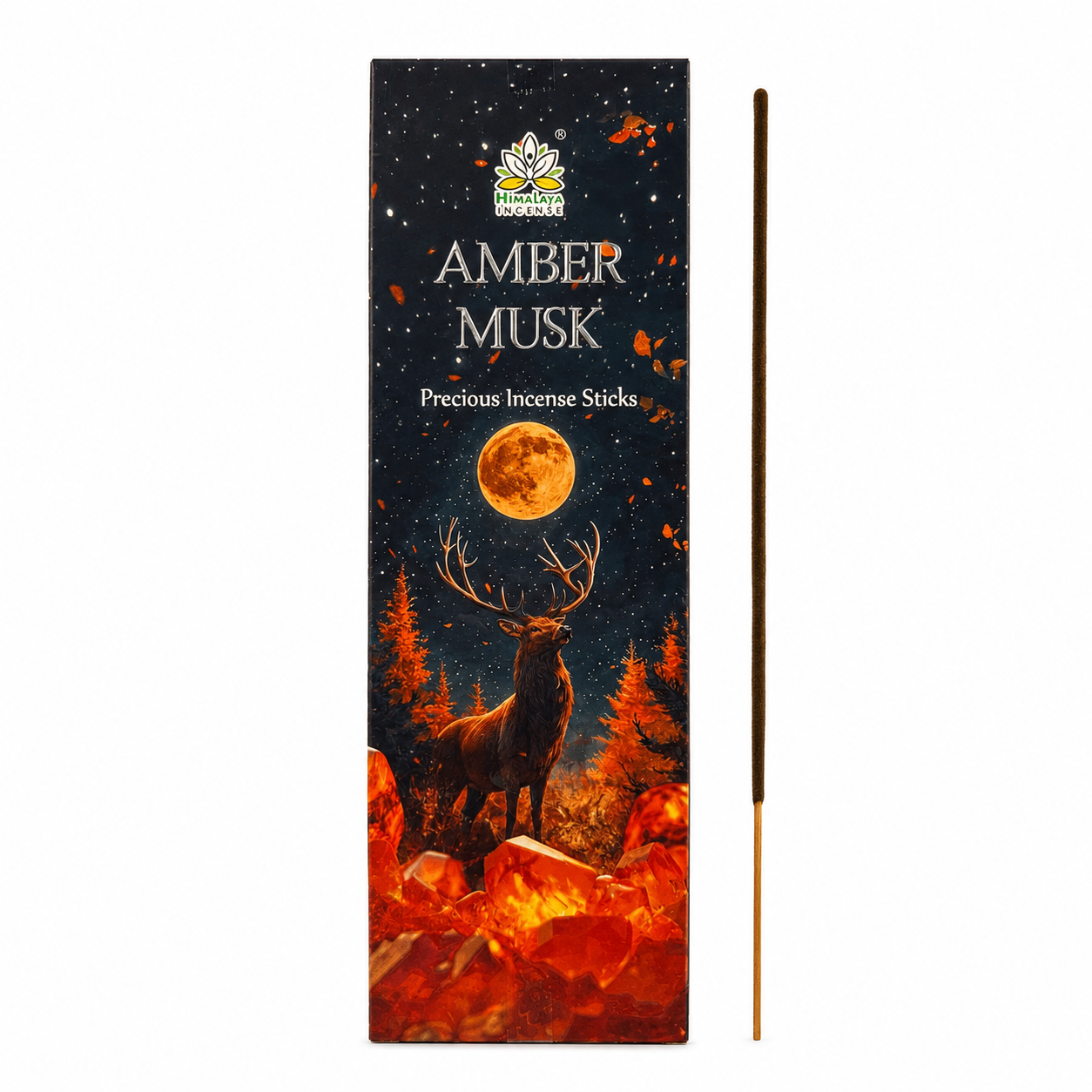 Ambra e Muschio - Bastoncini di incenso Himalaya Incense - 50g