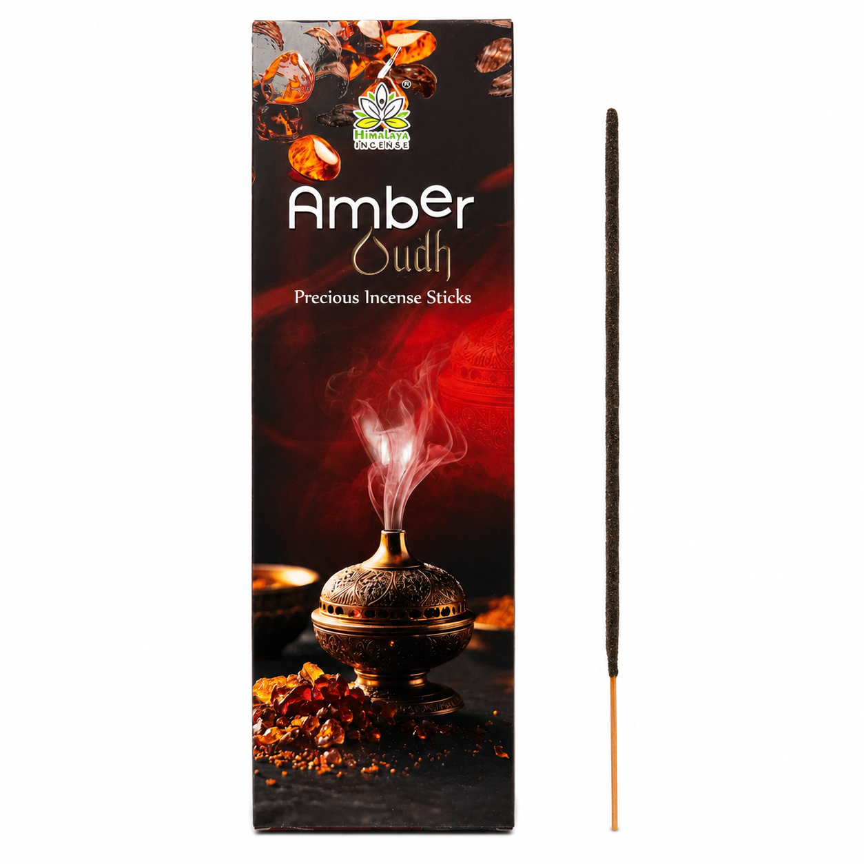 Ambra e Oudh - Bastoncini di incenso Himalaya Incense - 50g