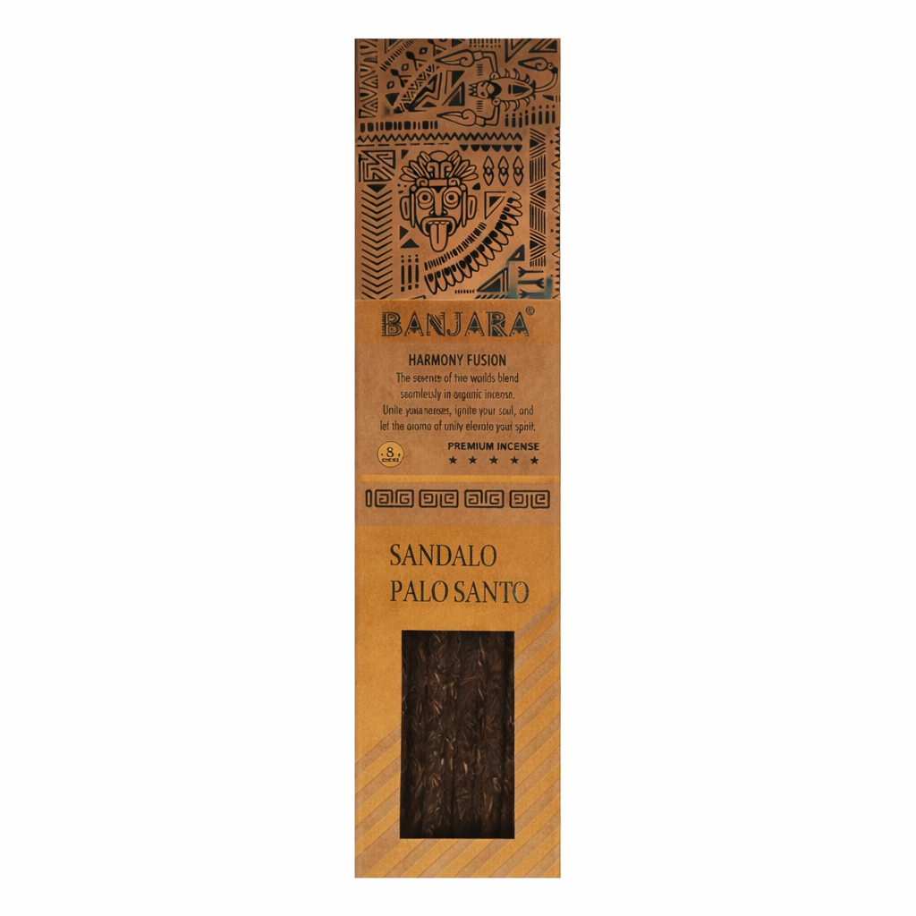 Palo Santo e Sandalo - Bastoncini d'incenso - Banjara Harmony Fusion