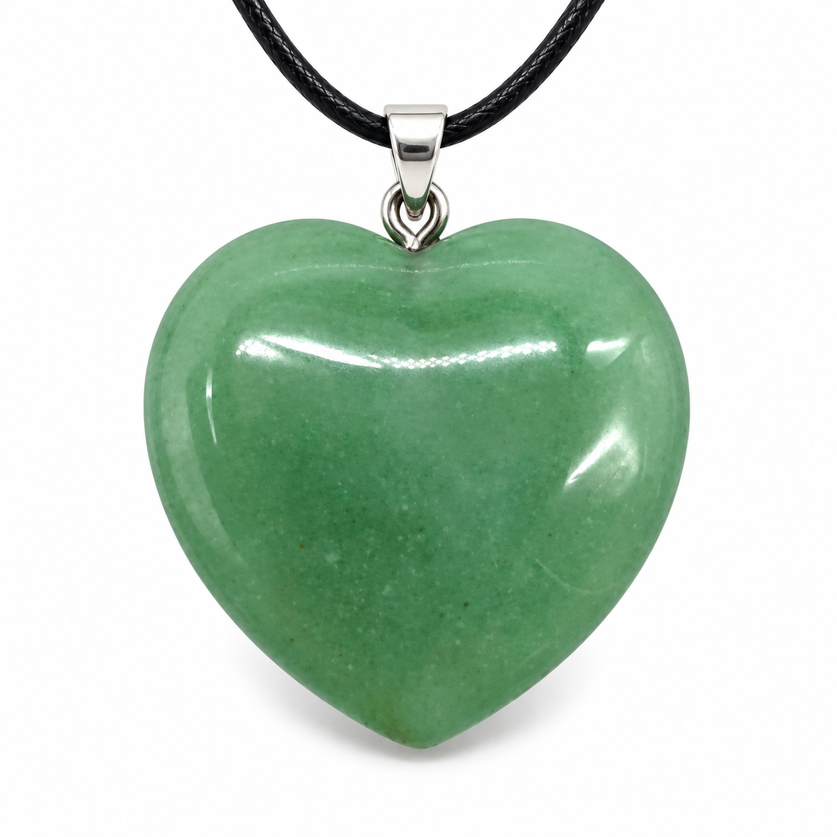 Ciondolo Cuore in Avventurina Verde - 2,5 cm