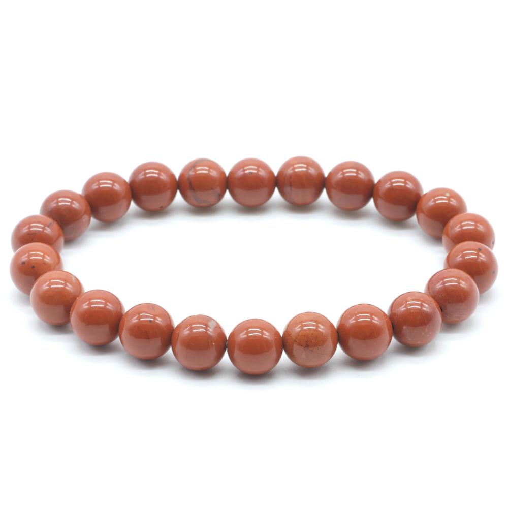 Bracciale in Diaspro Rosso - 8mm