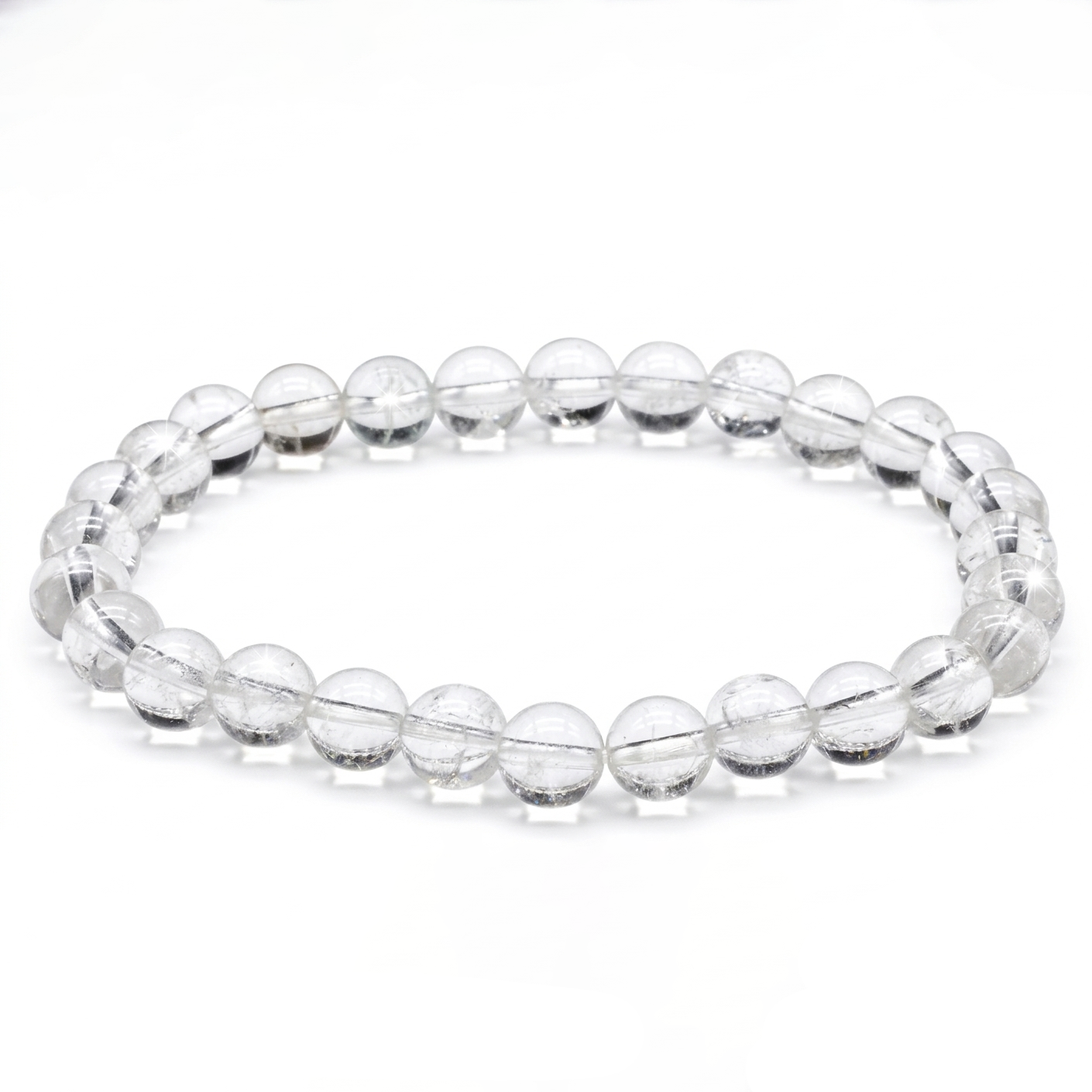 Bracciale in Cristallo di Rocca - 6mm