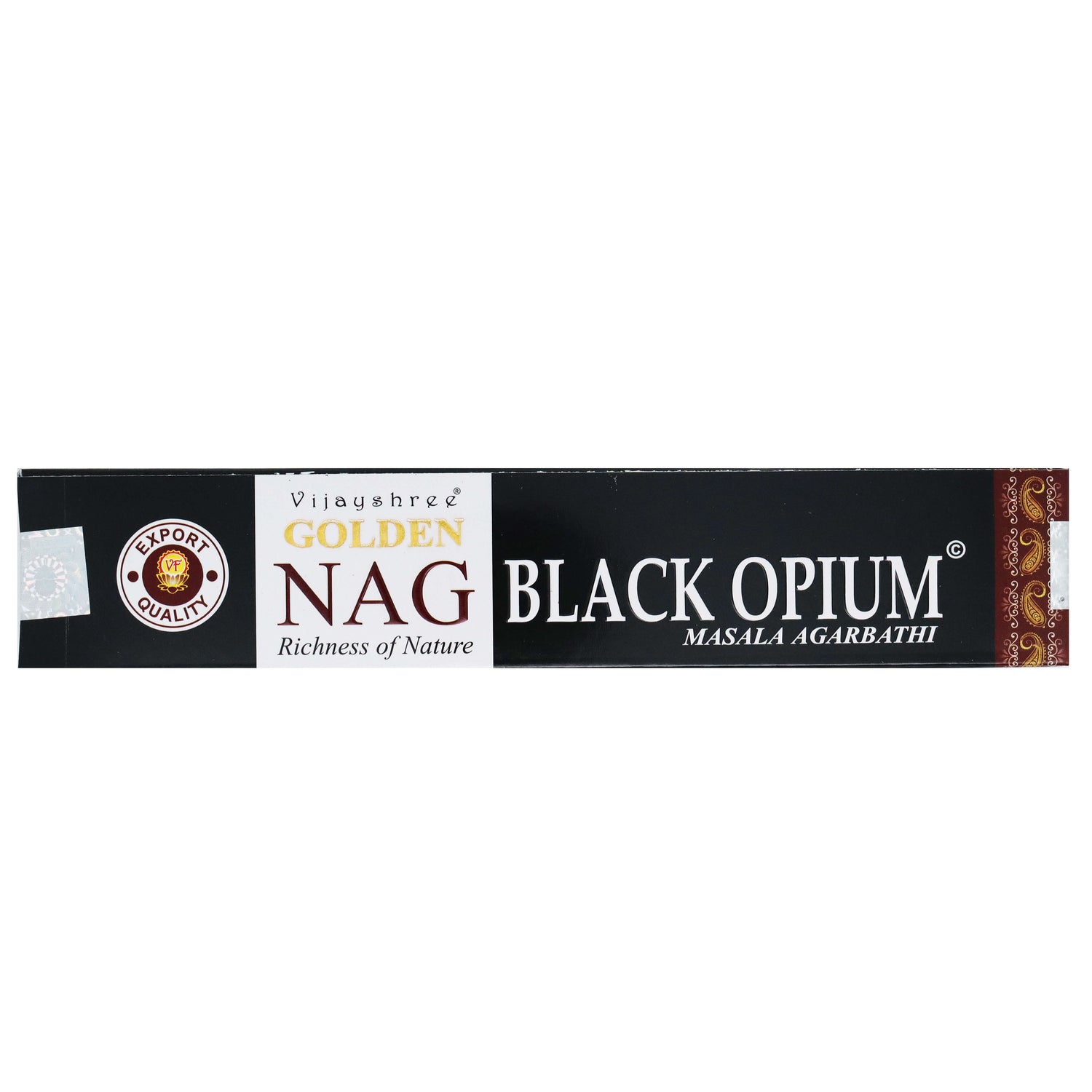 Oppio Nero - Bastoncini di Incenso - Vijayshree Golden Nag - 15g