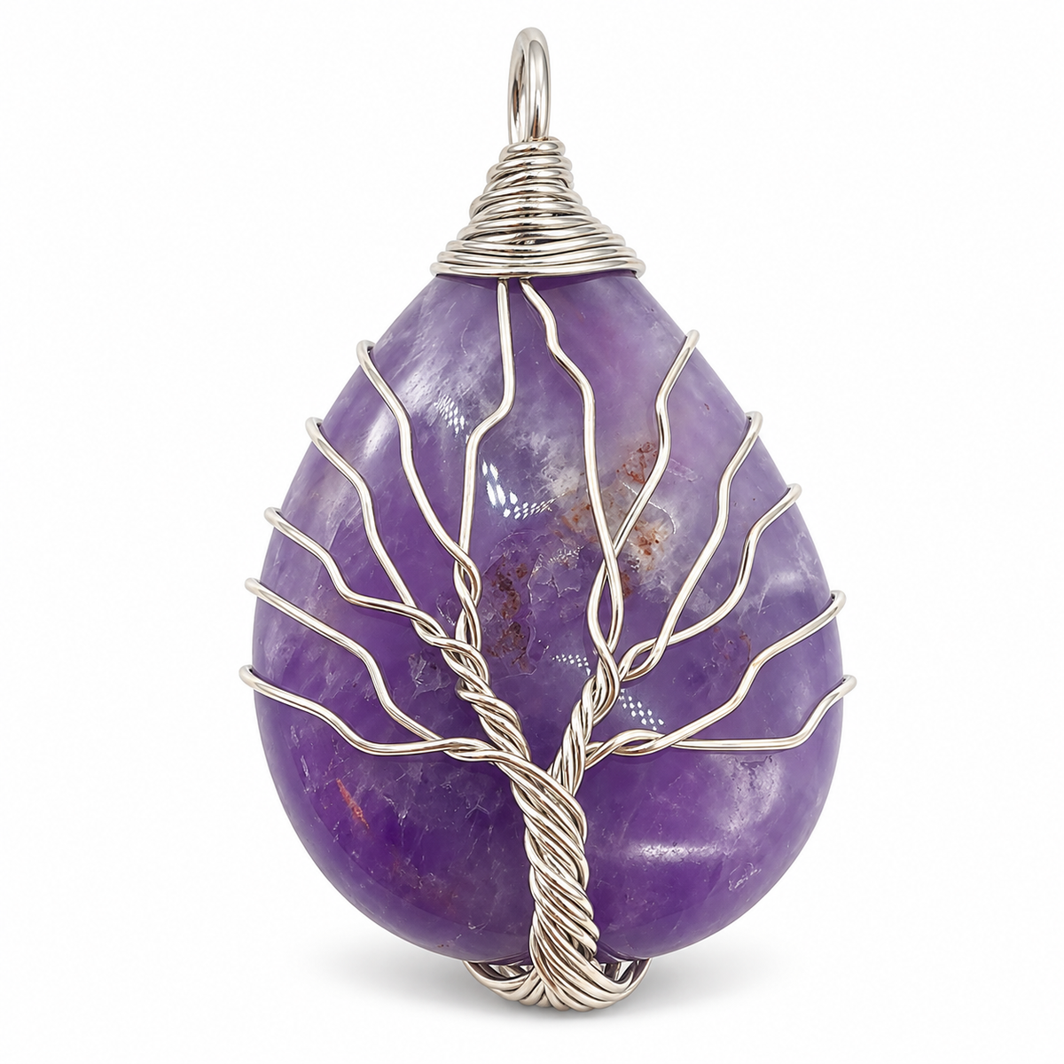 Ciondolo Albero della Vita in Ametista - 3 cm