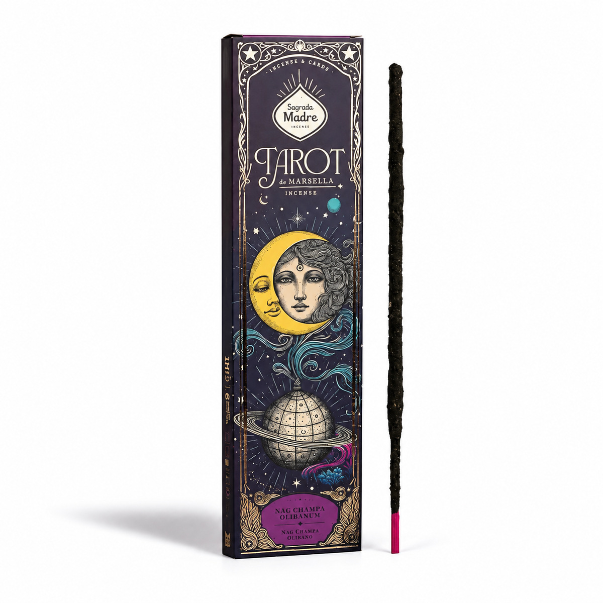 Nag Champa e Franchincenso (Boswellia) - Bastoncini di incenso - Sagrada Madre Tarot de Marsella - 20g