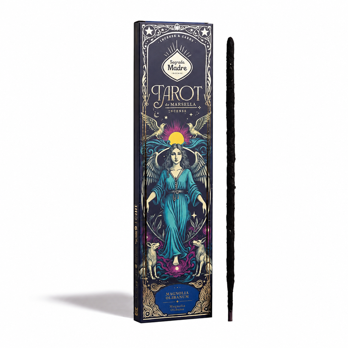 Magnolia e Franchincenso (Boswellia) - Bastoncini di incenso - Sagrada Madre Tarot de Marsella - 20g