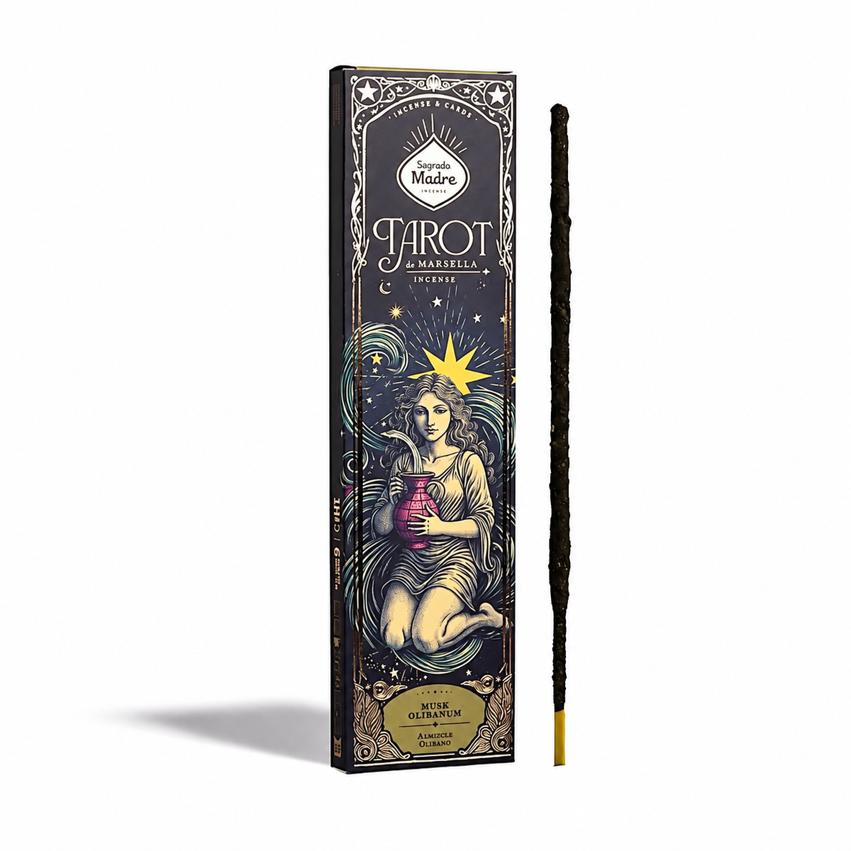 Muschio e Franchincenso (Boswellia) - Bastoncini di incenso - Sagrada Madre Tarot de Marsella - 20g