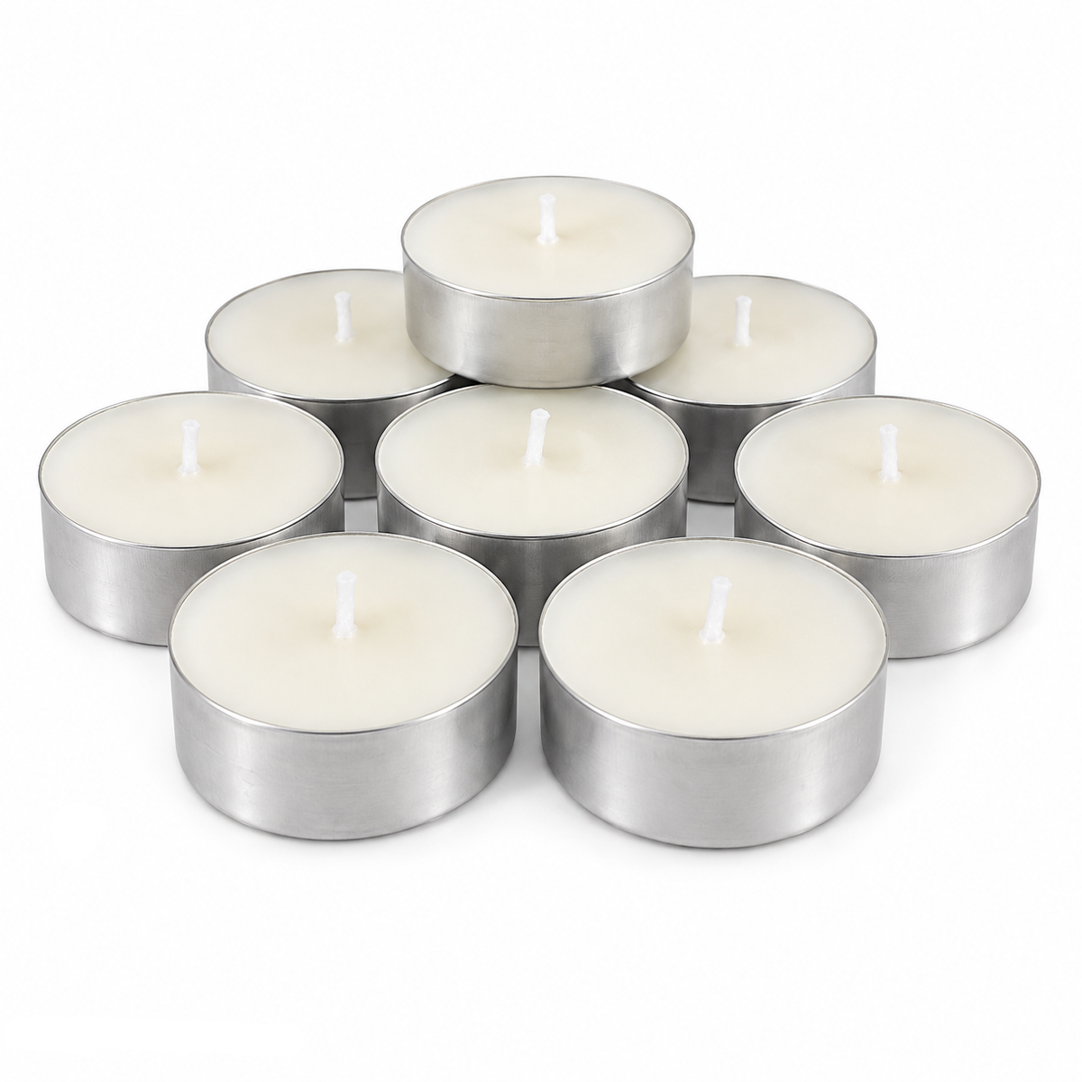 Tealight Bianchi – Lumini in Paraffina 4 Ore - 10 o 100 Pezzi