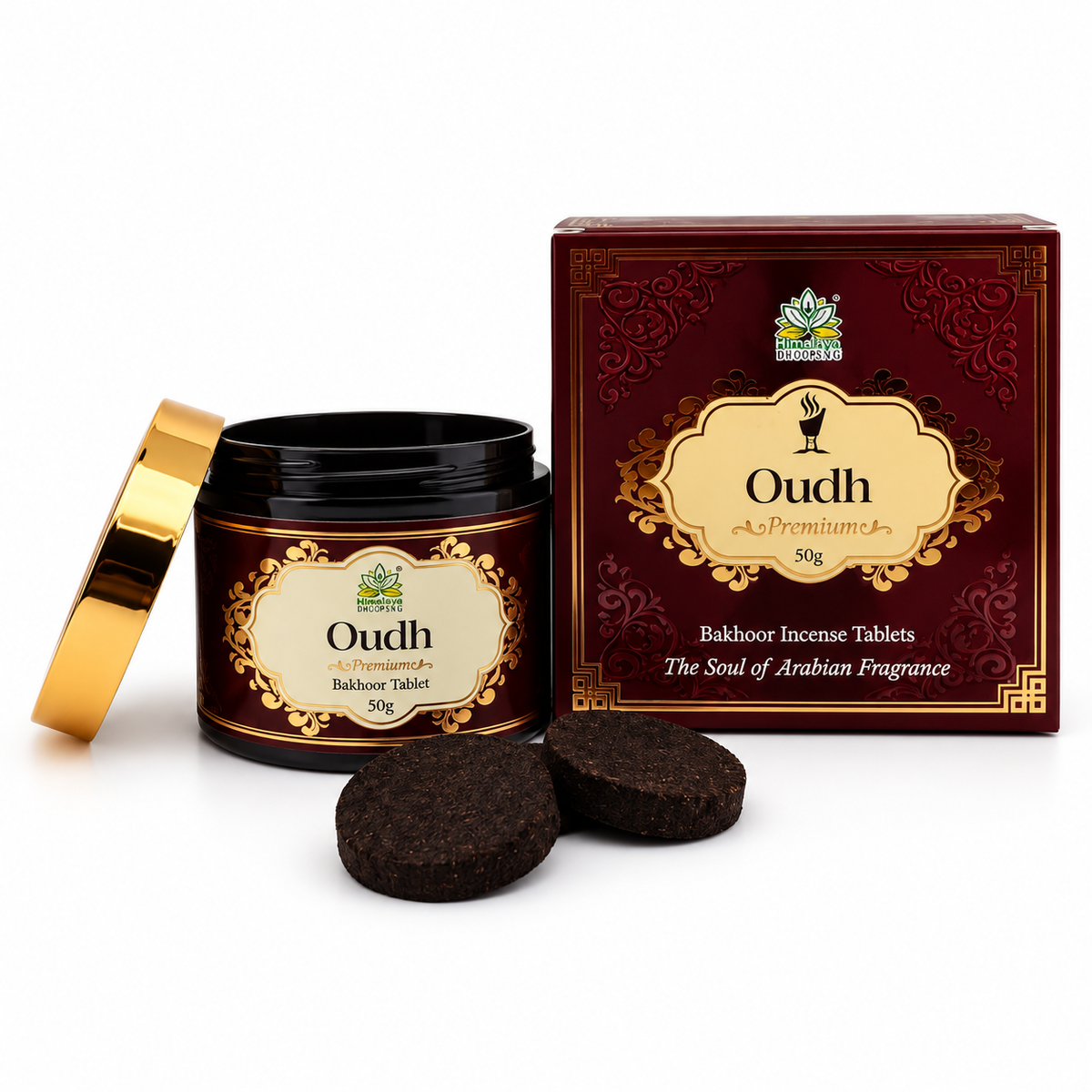 Bakhoor Oudh - Himalaya Incense - 50g – 12/13 Tavolette