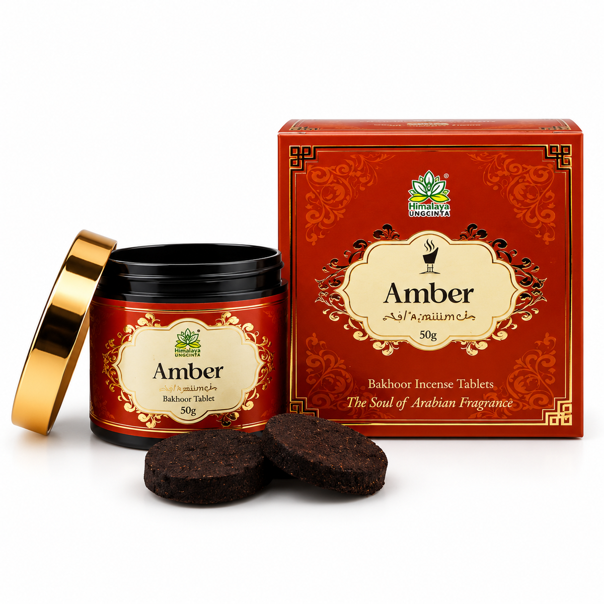 Bakhoor Ambra - Himalaya Incense - 50g – 12/13 Tavolette