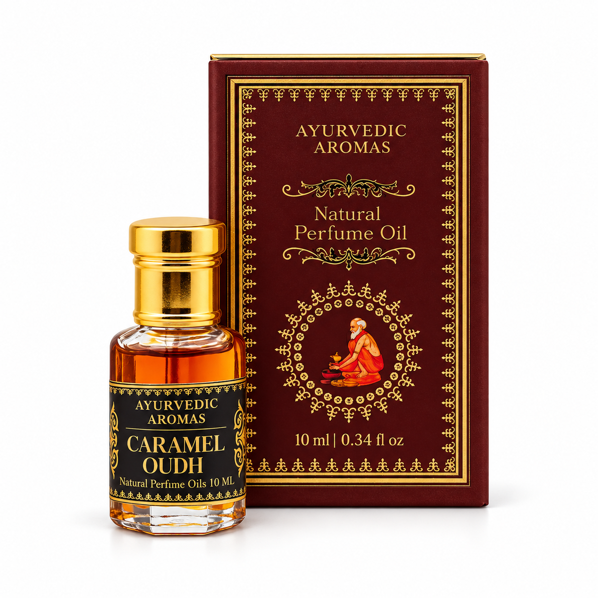 Oud Caramello - Profumo Corpo Roll-On – Ayurvedic Aromas - 10ml