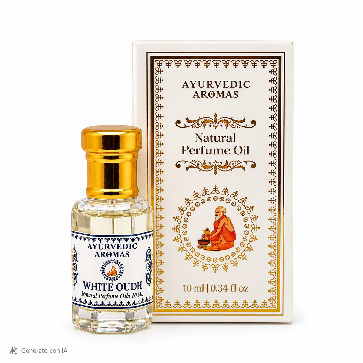 Oudh Bianco - Profumo Corpo Roll-On – Ayurvedic Aromas - 10ml