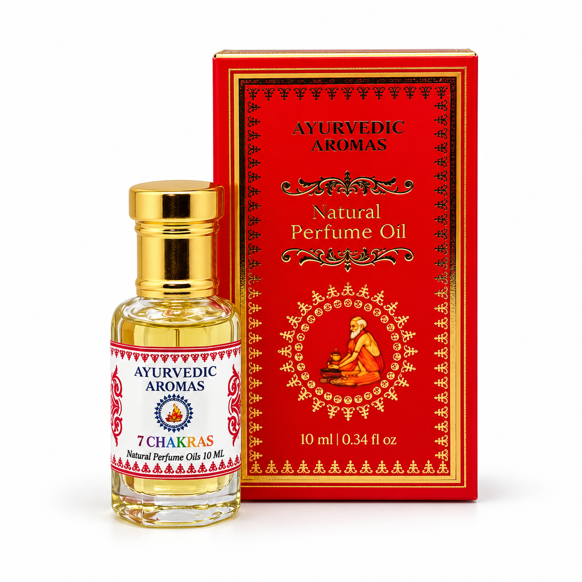 7 Chakra - Profumo Corpo Roll-On – Ayurvedic Aromas - 10ml