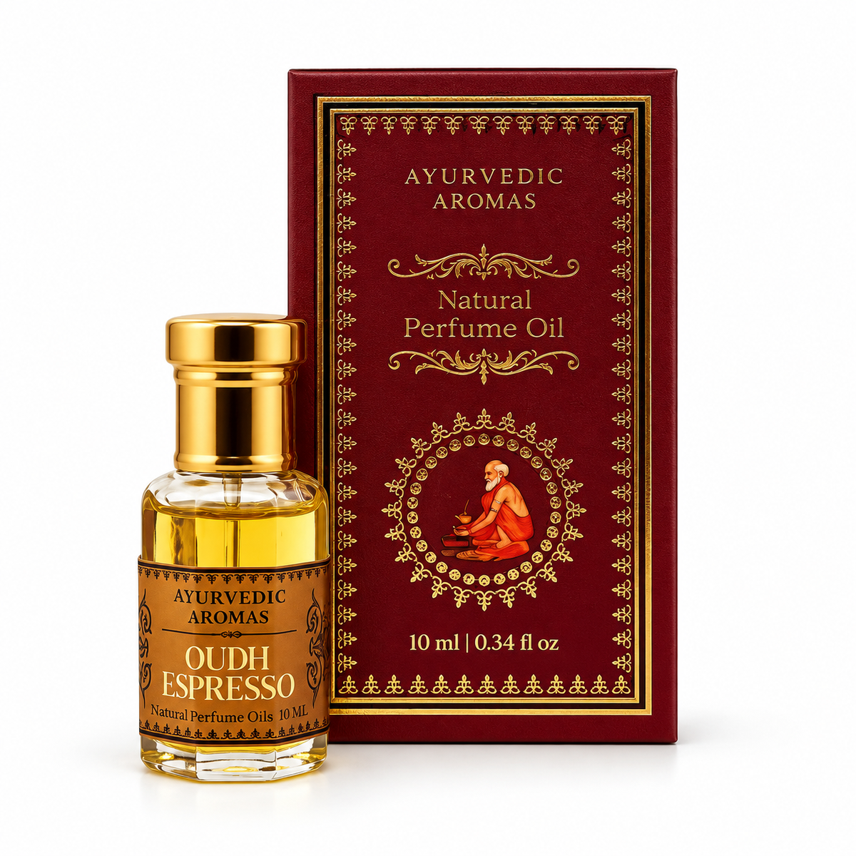 Oudh Espresso - Profumo Corpo Roll-On – Ayurvedic Aromas - 10ml
