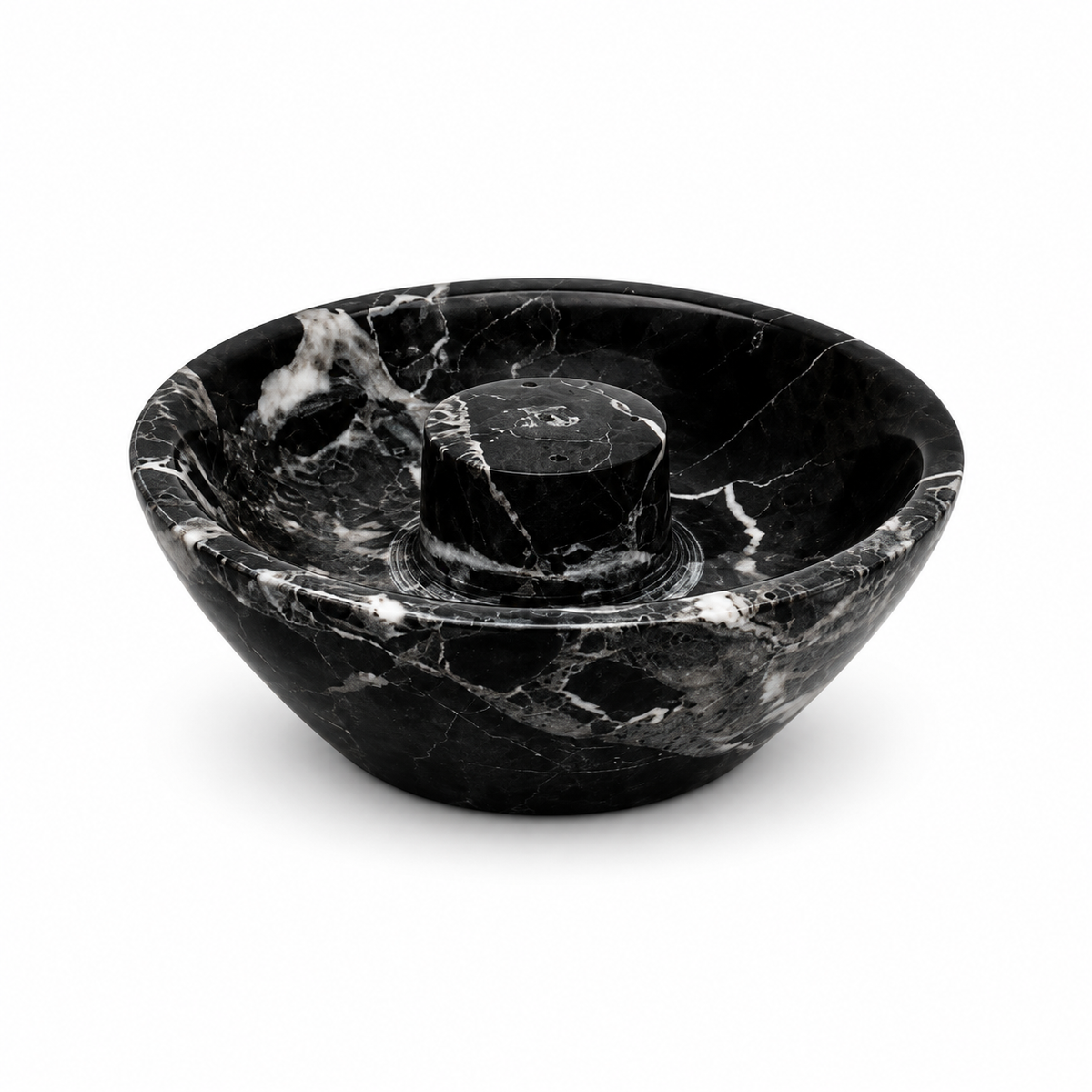 Portaincenso in Onice Nera 10 cm – Fino a 5 Bastoncini