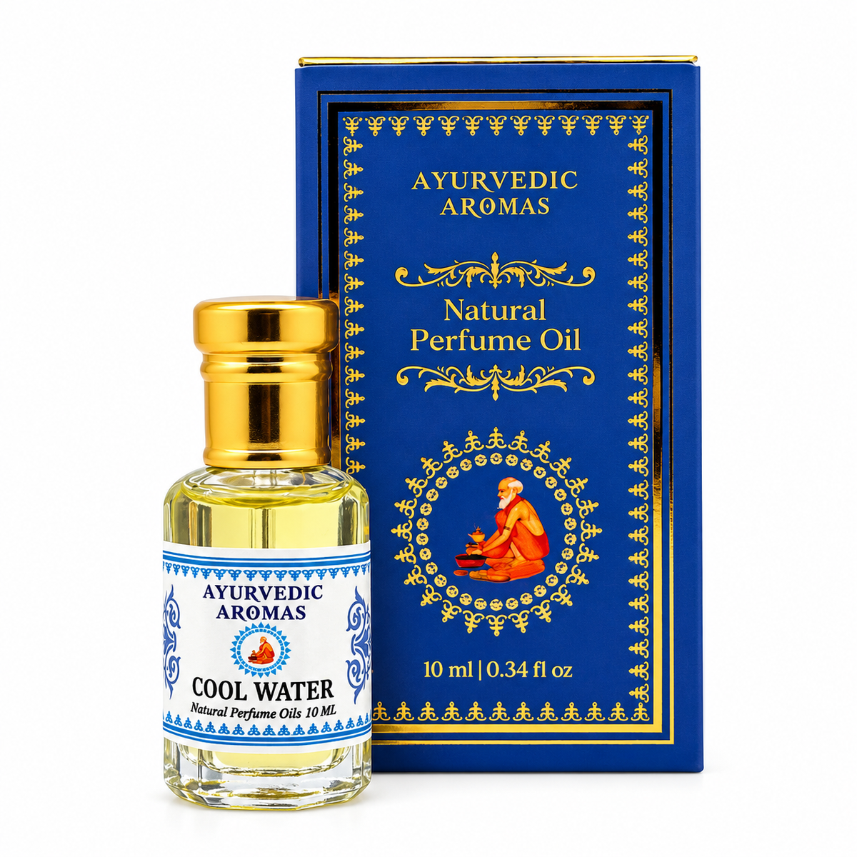 Cool Water - Profumo Corpo Roll-On – Ayurvedic Aromas - 10ml