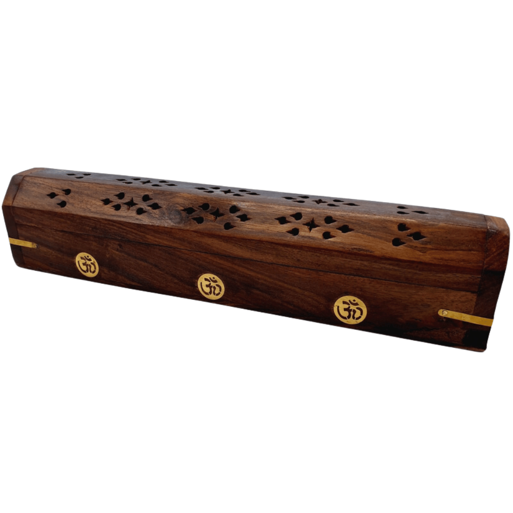 Scatola porta incenso in legno - OM