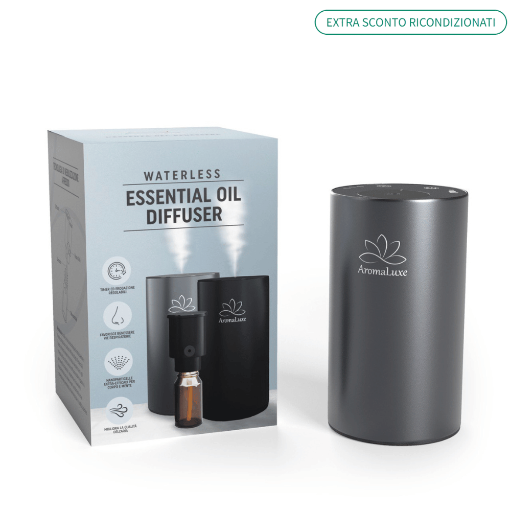 Diffusore di Oli Essenziali - Aromaluxe - Nero e Grigio, Ricondizionato