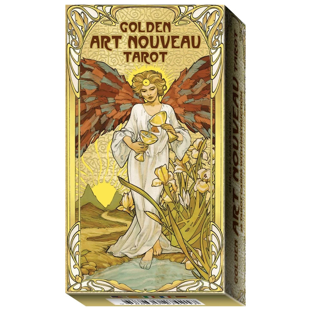 Golden Art Nouveau Tarot – 78 Carte con Dettagli Dorati