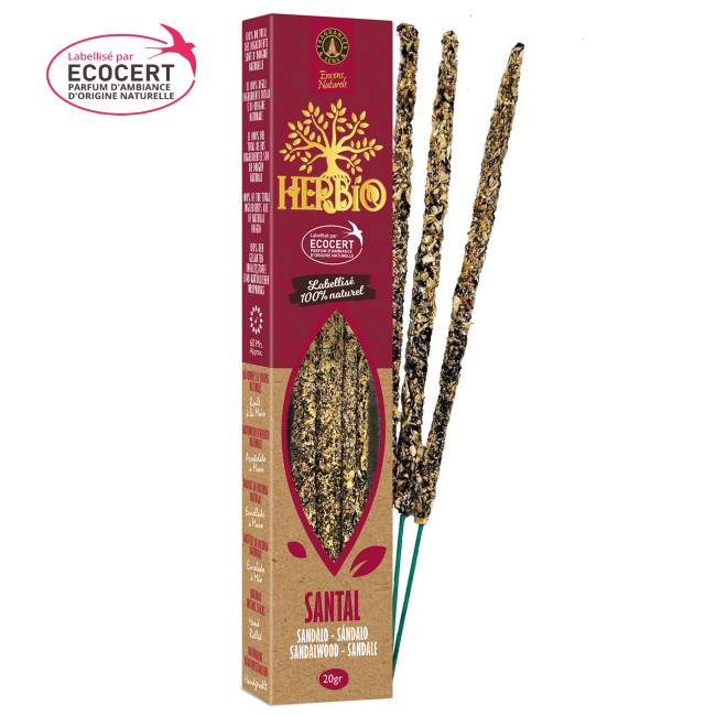 Legno di Sandalo - Bastoncini di incenso Herbio - Ecologici - 20g